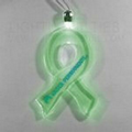 Light Up Pendant Necklace - Ribbon - Green